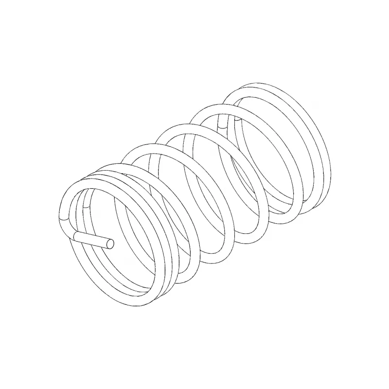 Scrubber cartridge, pressure spring