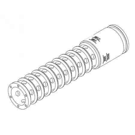 Scrubber cartridge, central tube