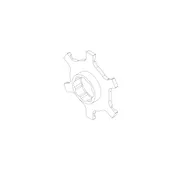 Overpressure valve, star plate #1