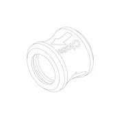 Closeable connector M12x1 to 2nd stage 9/16-18 UNF, ring #1