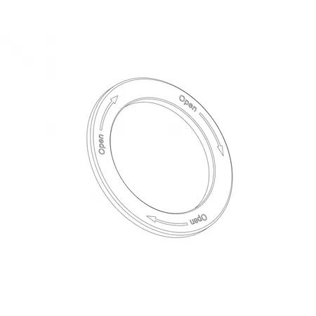 Counterlung bayonet connection, clamping plate, right arrow