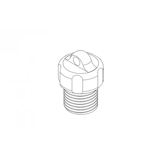 LP hose plug 9/16-18 UNF with lug