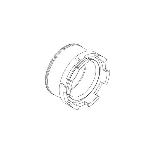 Mouthpiece, straight nipple 44.6 x 18 mm — exhale