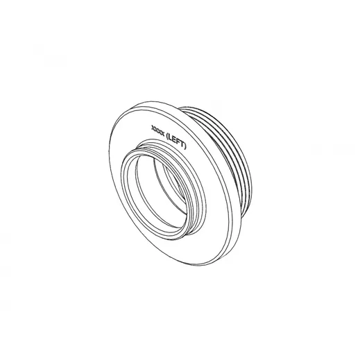 Counterlung bayonet connection with watertrap, socket, left version, keyway code 1 (two cutouts)