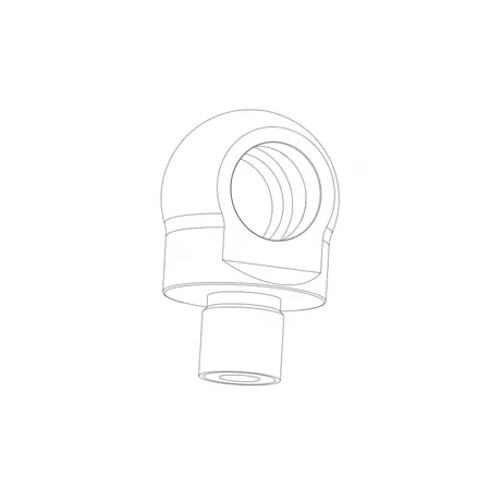 Connector O2, banjo, 9/16-18 UNF