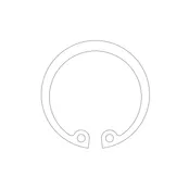 Retaining ring DIN 472, bore O32 mm #1