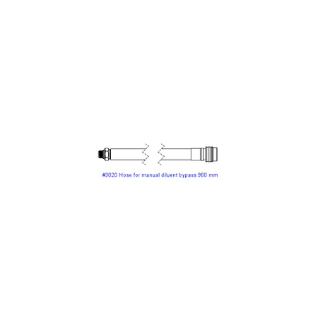 Hose for manual diluent bypass 960 mm