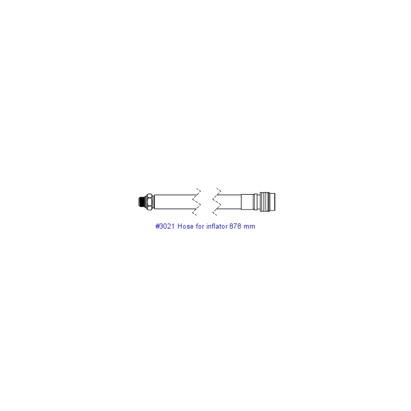 Hose for inflator 878 mm