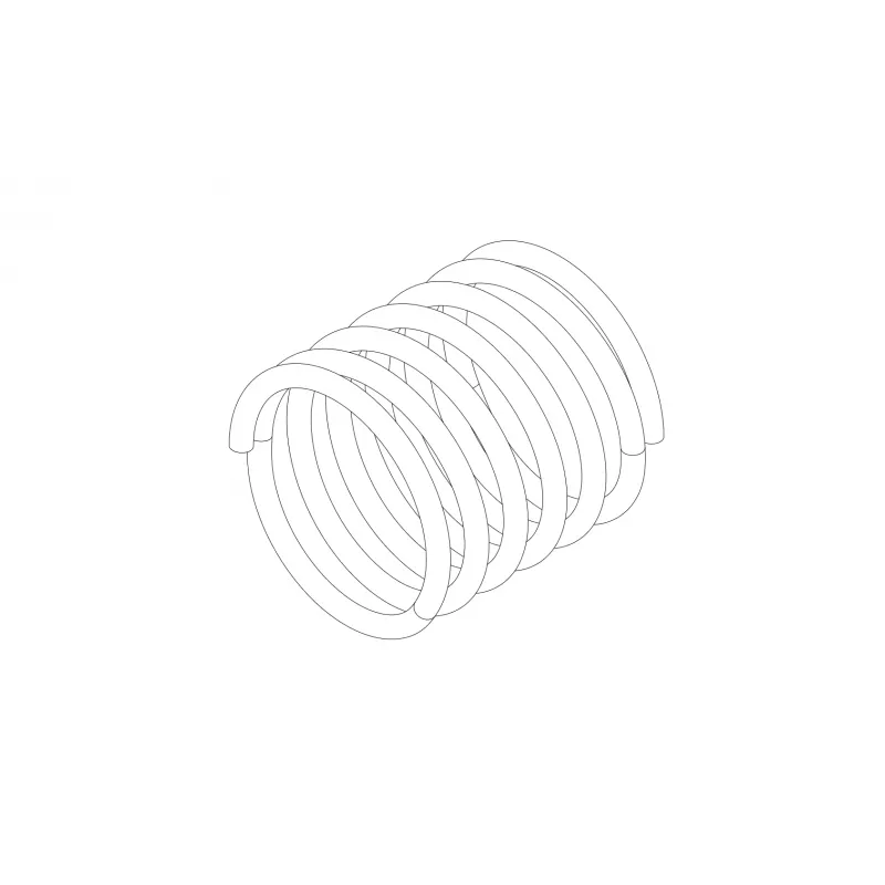 Low profile dump valve, compression spring