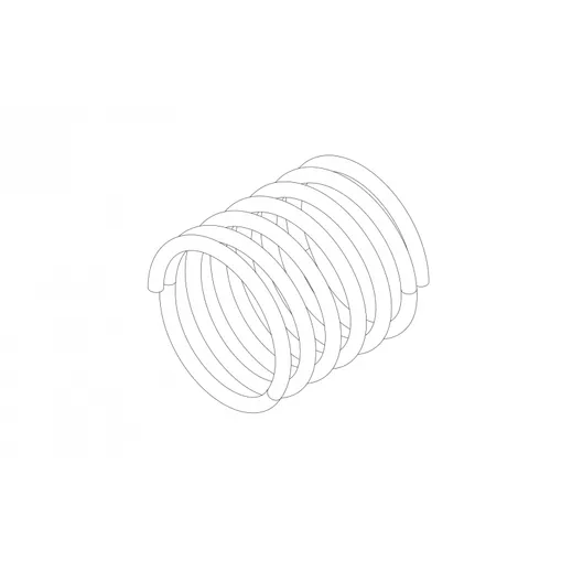 Low profile dump valve, compression spring