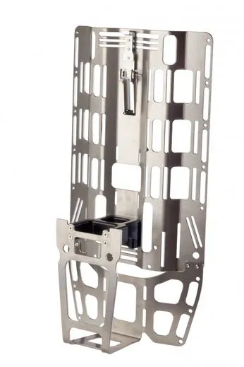 Titanium backplate and extended narrow stand