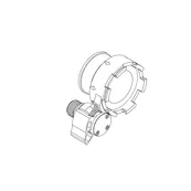 BOV manual add valve (MAV) — left, inhale, diluent (38.1 (1 1/2"))