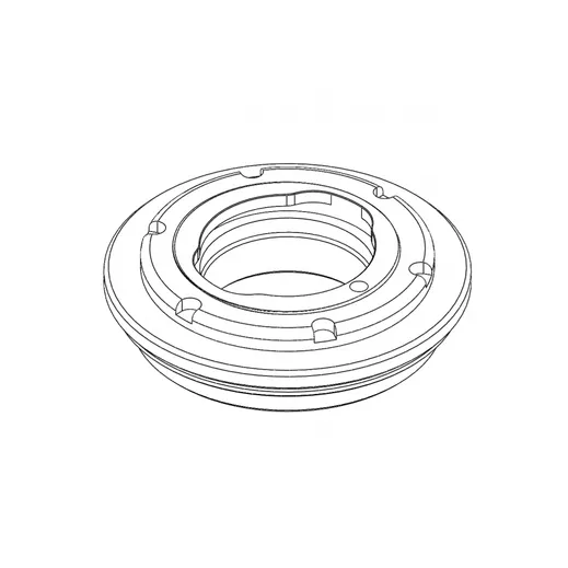 Counterlung bayonet connection, socket, left version, keyway code 1