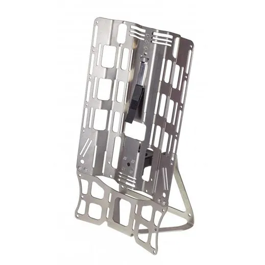 Titanium backplate and extended wide stand