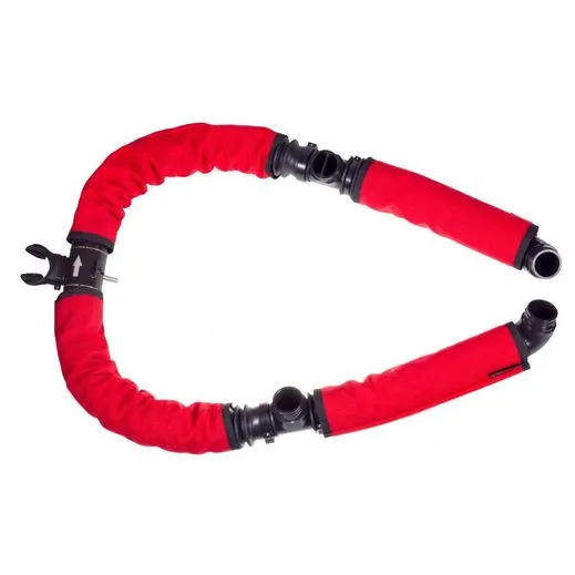 Set of covers for corrugated hoses