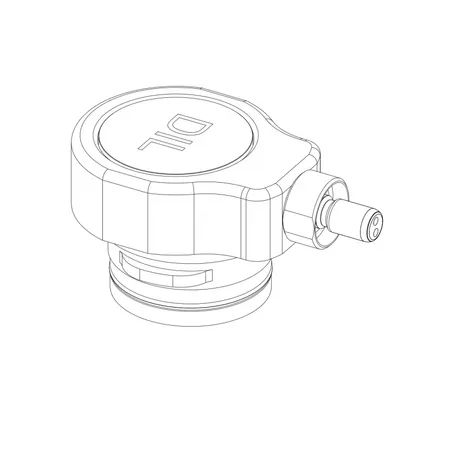 Manual add valve, diluent, key 1 (two tabs)