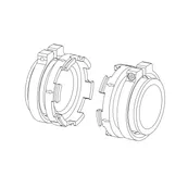 Set of connectors 38.1 x 18 mm (narrow clamp)