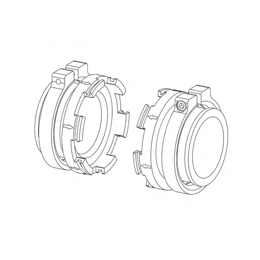 Set of connectors 38.1 x 18 mm (narrow clamp)
