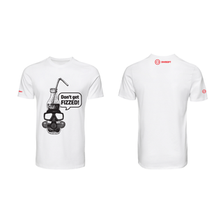 T-shirt Don´t get fizzed - White