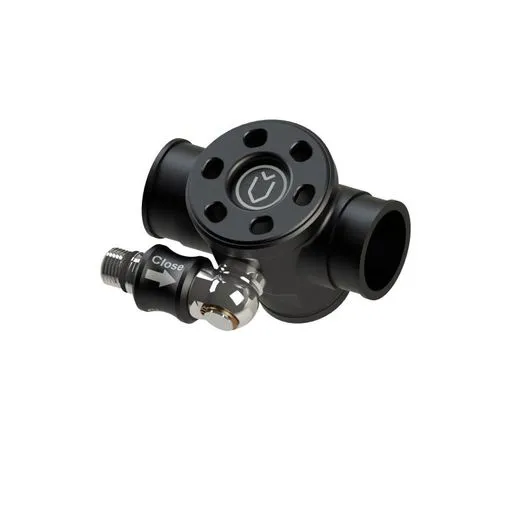 Membrane ADV in T-piece with shut-off valve