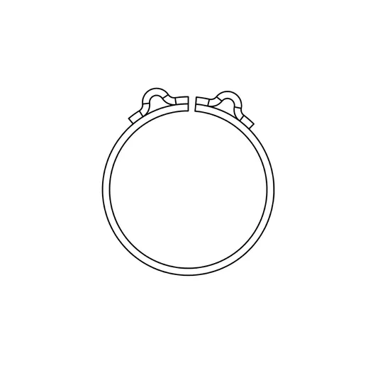 Dive/Surface Valve, snap ring with eyelets