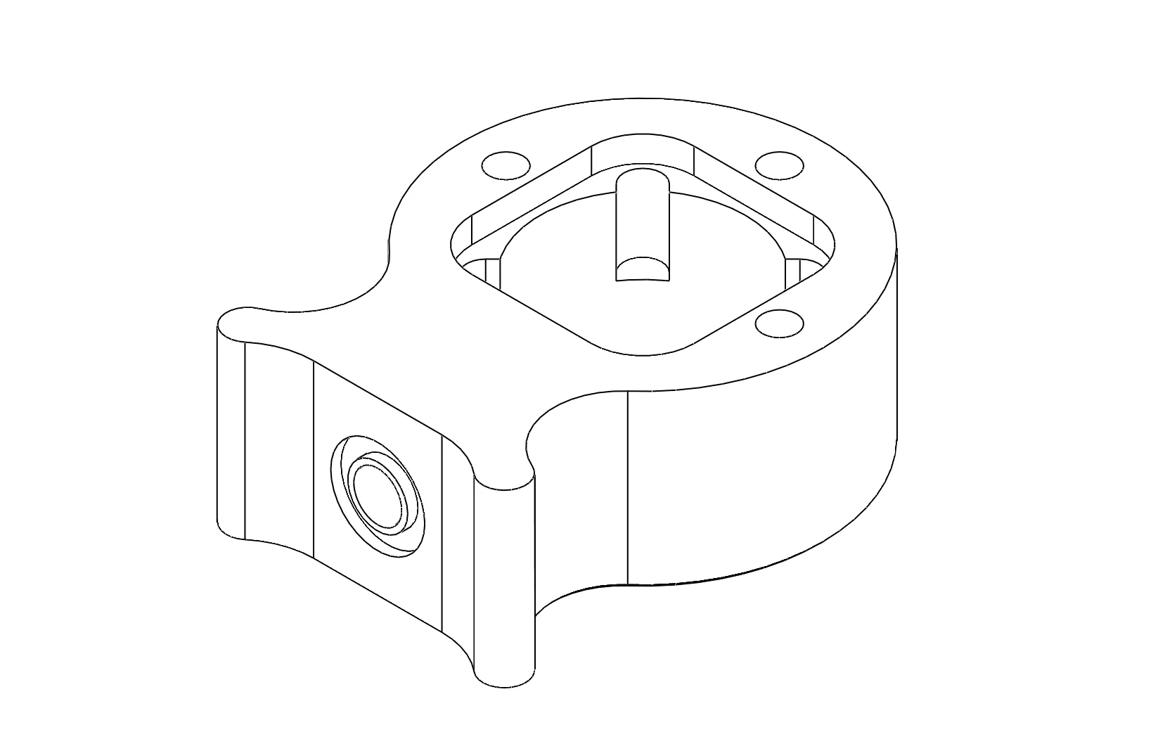 BOV MAV, valve body (axial mounting)