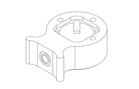 BOV MAV, valve body (axial mounting)
