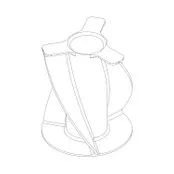 Helical canister spacer for short scrubber #1