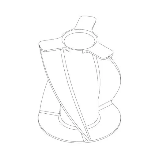 Helical canister spacer for short scrubber