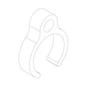 Anti-shutoff clip for ADV sliding isolation valve #1