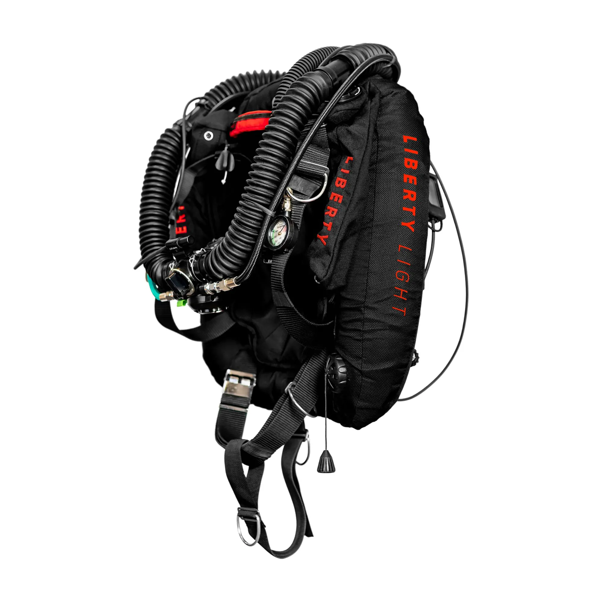 Liberty Light Harness, Wing, Straps and Counterlungs Assembly - Black