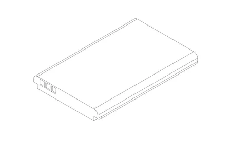 Li-Ion battery 3,7V including cable