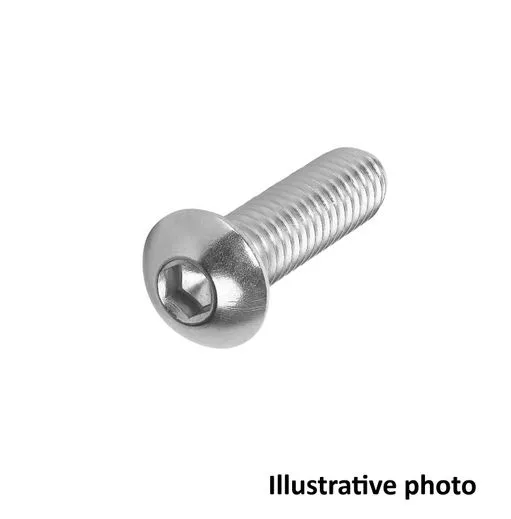 Screw M4 x 6, flat head, stainless