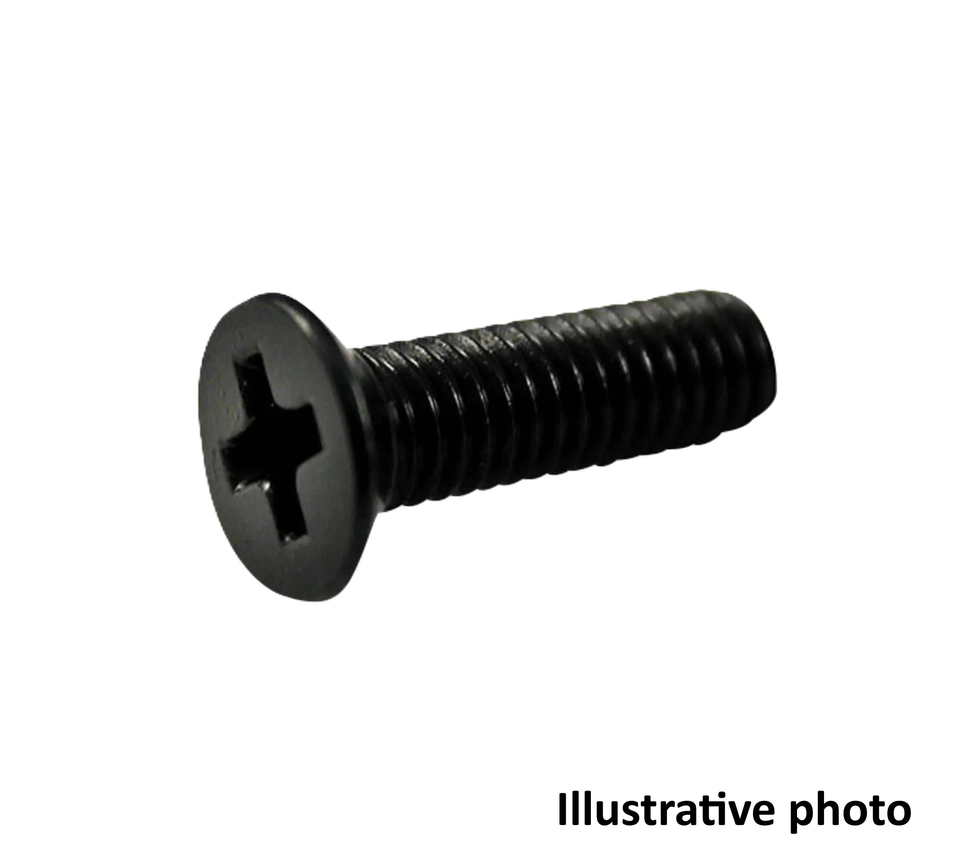 Screw M3 x 5, flat head Phillips, black