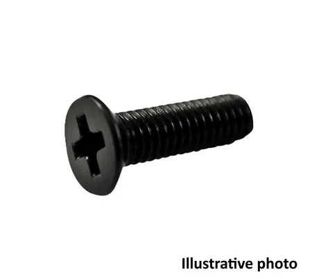 Screw M3 x 5, flat head Phillips, black