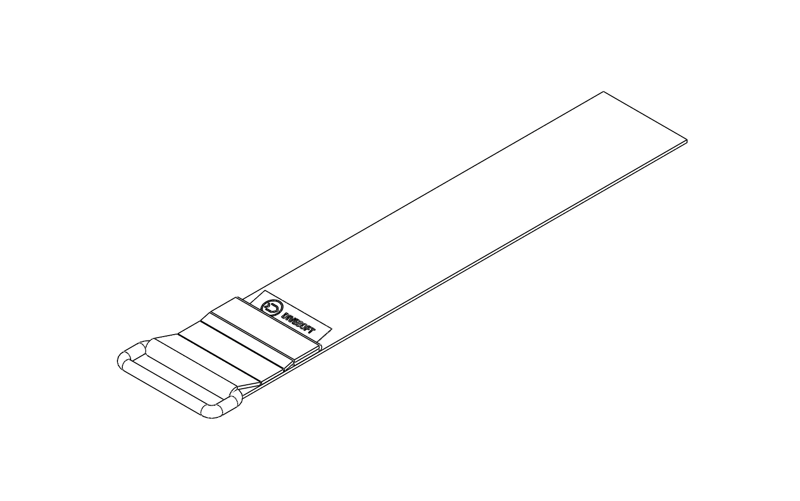 Heavy, canister strap right