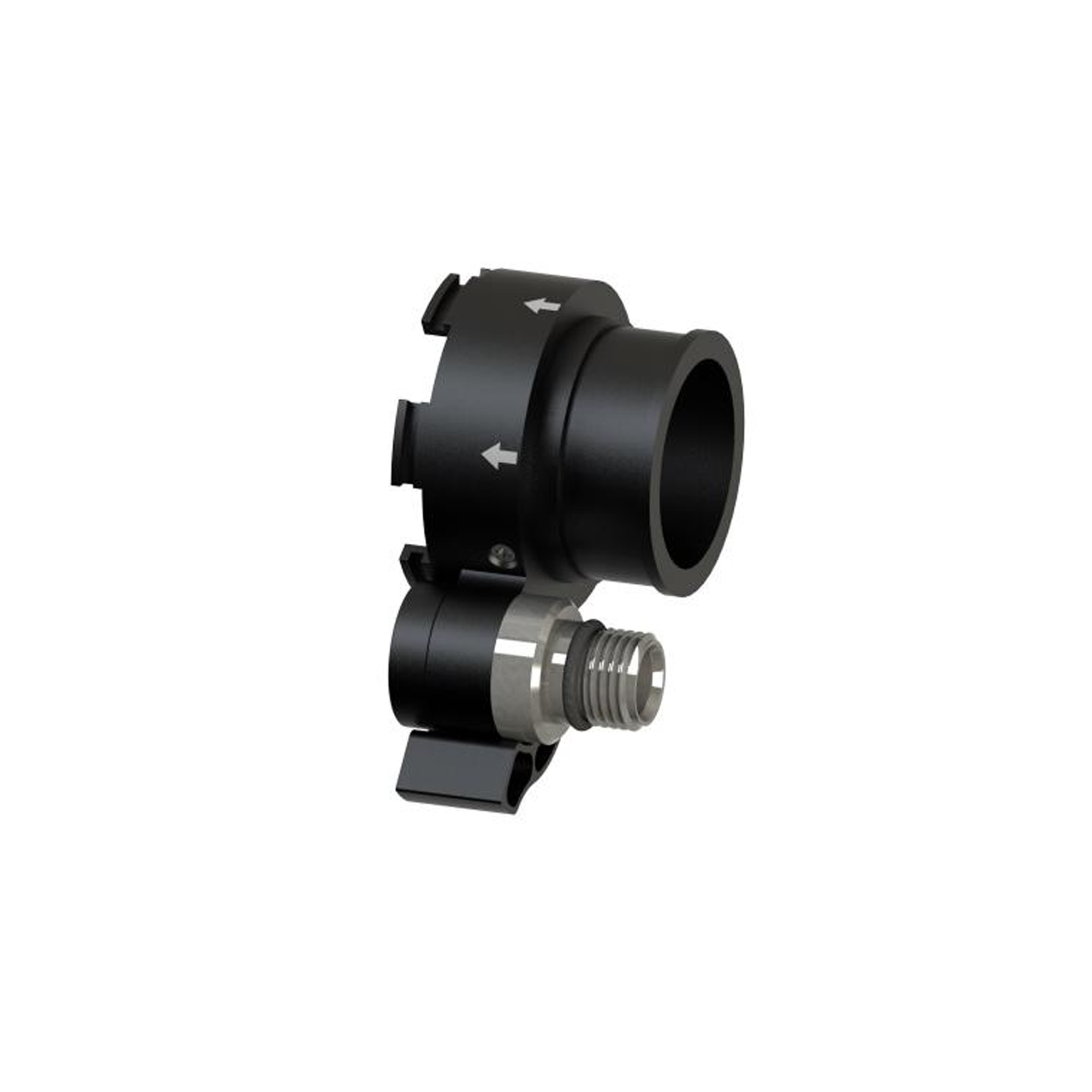 BOV manual add valve (MAV) — left, inhale, diluent (38.1 (1 1/2