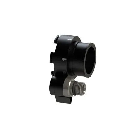 SM manual add valve (MAV) — left, inhale, diluent (38.1 (1 1/2")