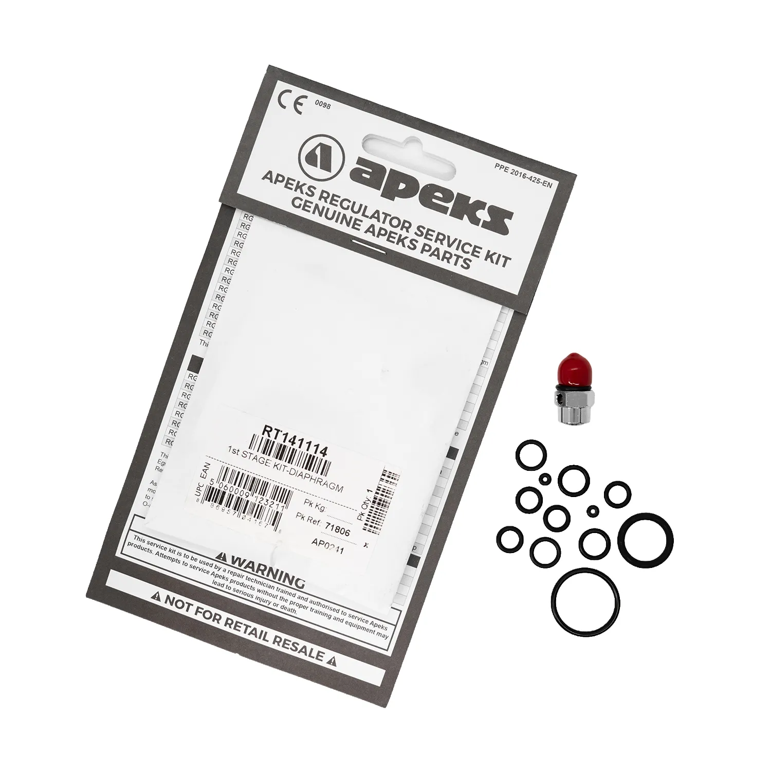 Apeks first stage DST/US4 regulators DIL/OXY (1pcs) - service kit