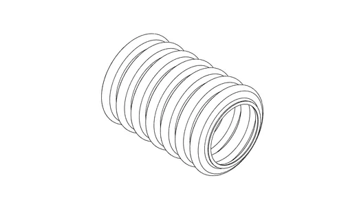 Corrugated hose 1 ½“ x 3“ (85 mm)